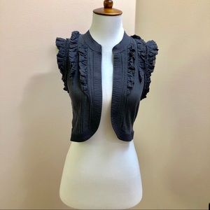 Staring at Stars Navy Blue Ruffle Vest